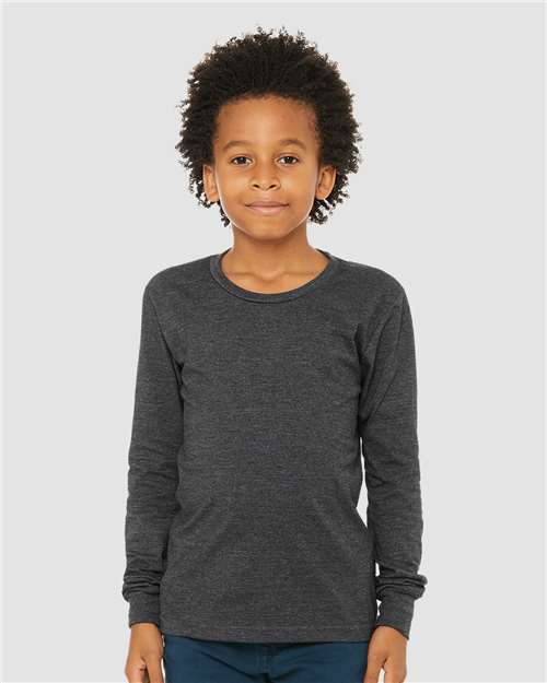 Youth Heather CVC Long Sleeve Tee