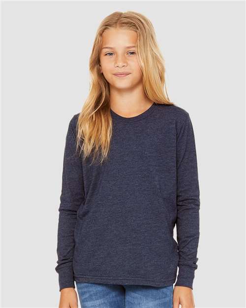 Youth Heather CVC Long Sleeve Tee