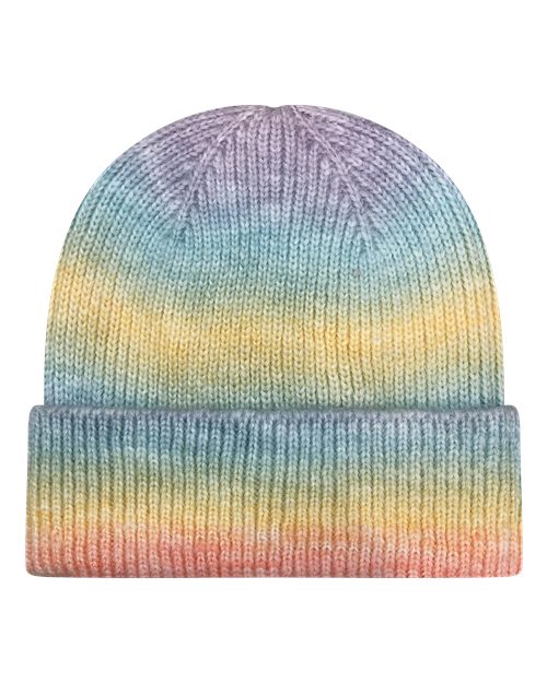 Tie-Dyed Ribbed Beanie