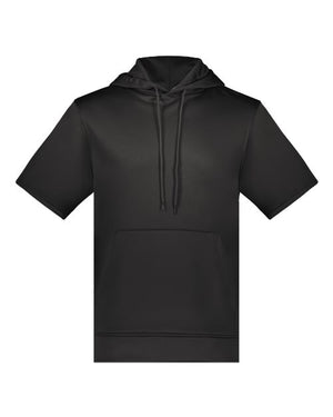 Fleece Short Sleeve Hooded Pullover