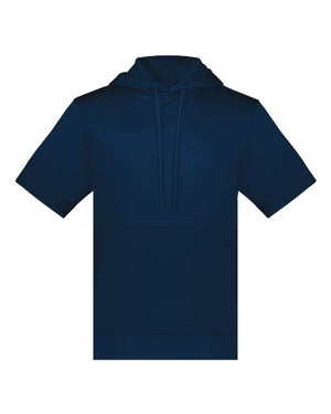 Fleece Short Sleeve Hooded Pullover