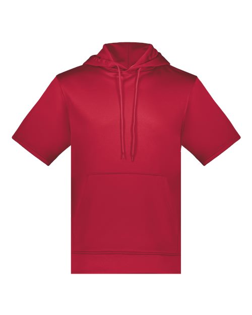 Fleece Short Sleeve Hooded Pullover