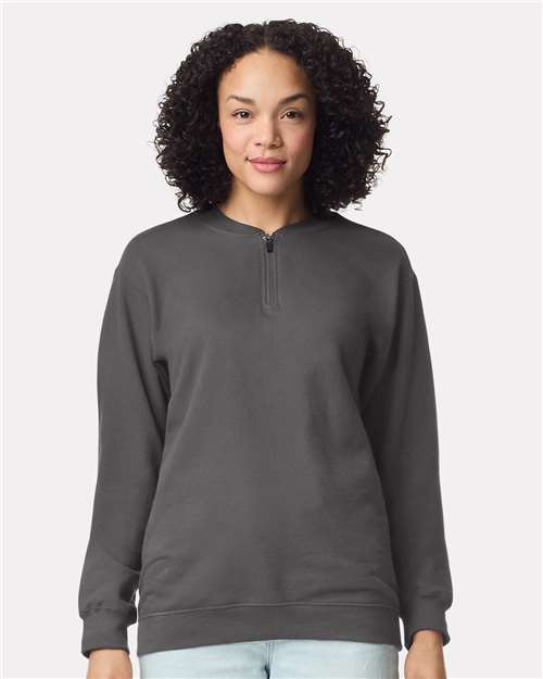 Softstyle® Midweight 1/4 Zip Sweatshirt