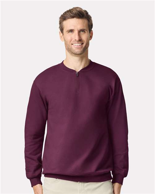 Softstyle® Midweight 1/4 Zip Sweatshirt